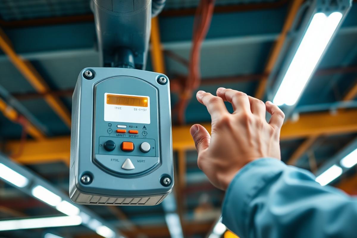 Messtechnik zur Erfassung von Energieverbräuchen in einer Halle